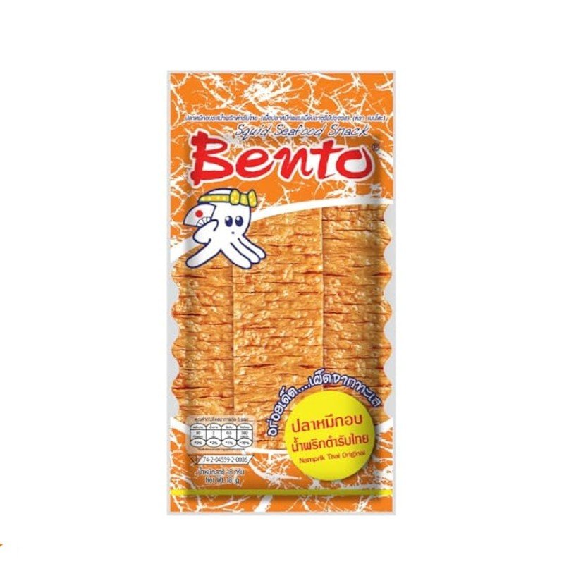 Squid seafood snack Namprik Thai Orginal 24g_3 för 65__