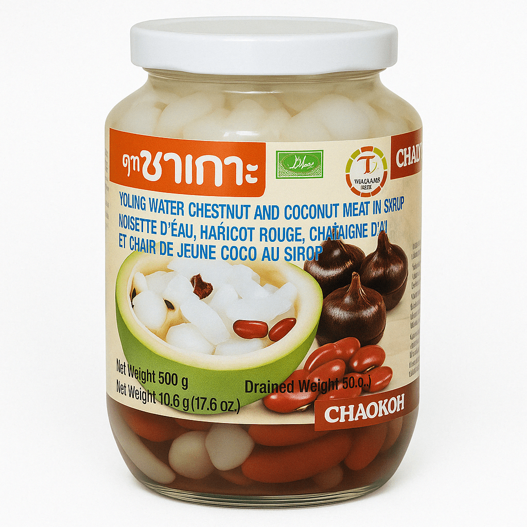 Coconut Gel w/Red Bean 500g Chaokoh___