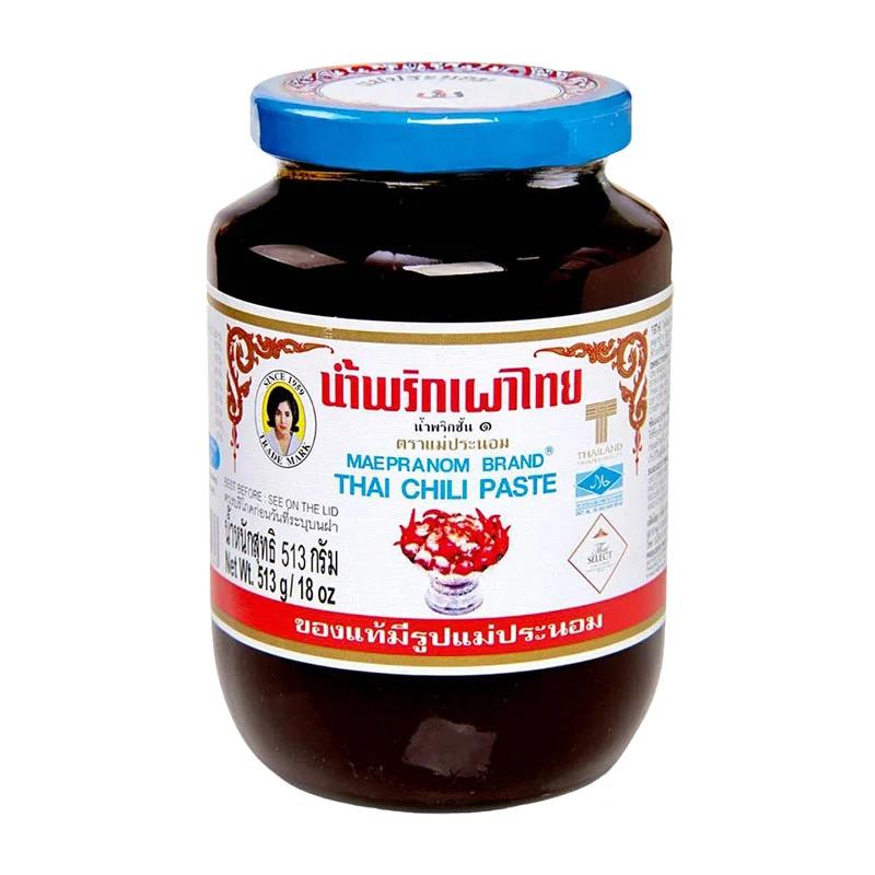 Thailändsk chilipasta Nam Prik Pao 513g___