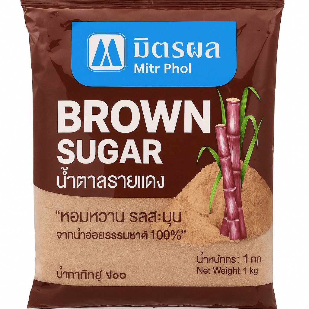 Brunt socker 1kg Mitr Phol_Brunt socker__