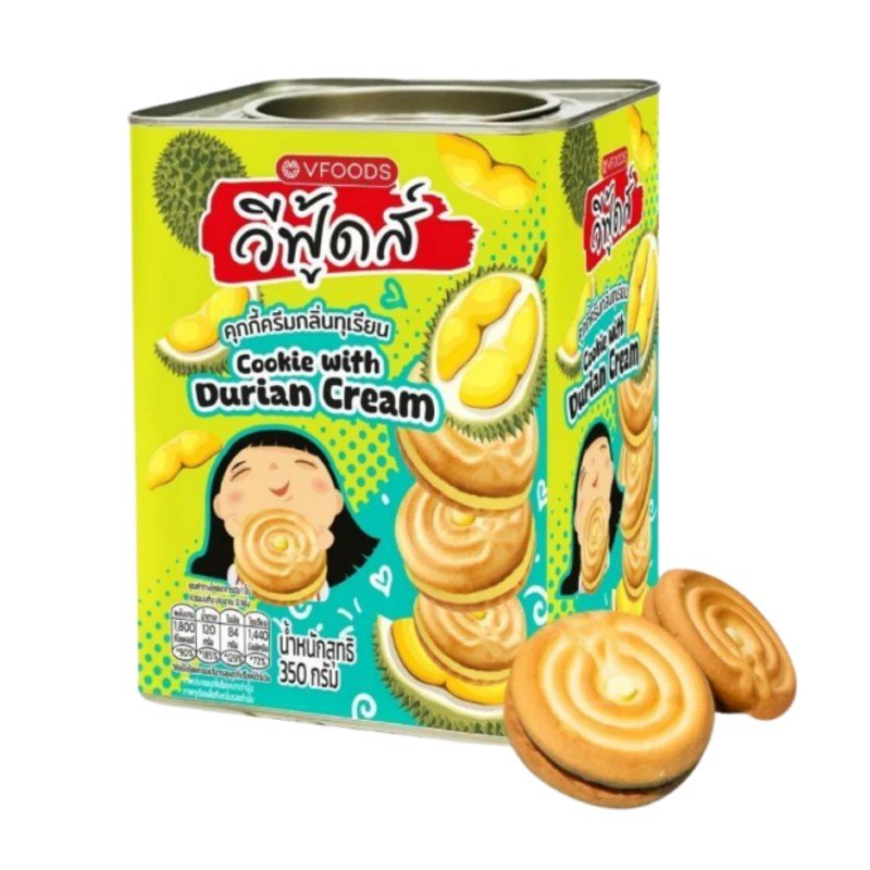 Cookie with Durian Cream___