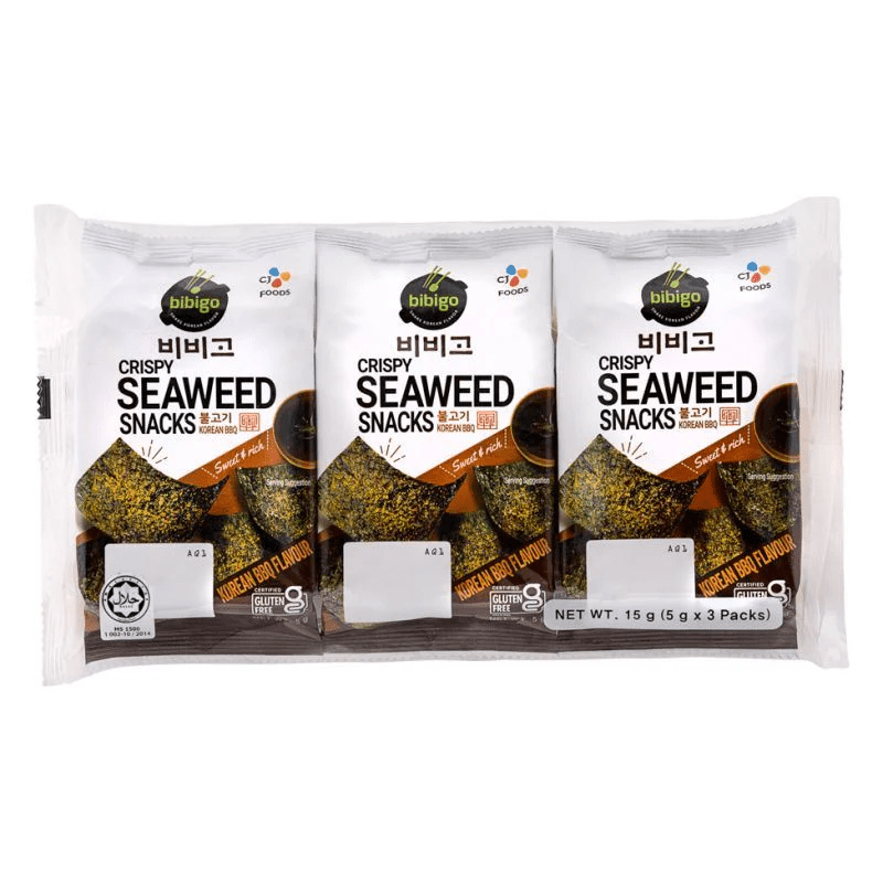 Crispy Seaweed Snacks Korean BBQ (5g x 3 bag)___