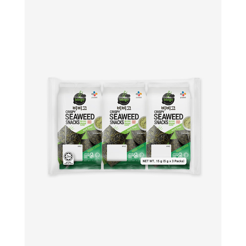 Crispy Seaweed Snacks Wasabi Flavor (5g x 3 bag)___