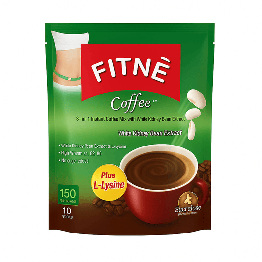 Fitné Coffee 3 - i - 1 med Vita Kidneybönor & L - Lysin___