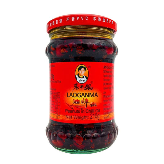 Jordnötter i Chiliolja, Lao Gan Ma 210g___