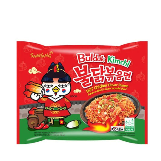 Buldak Hot Chicken Kimchi_5 för 120_buldak samyang_halal