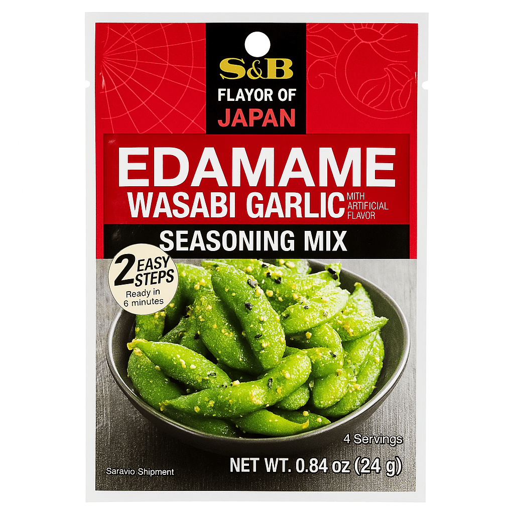 S&B Edamame Wasabi Garlic Seasoning Mix (24 g)___