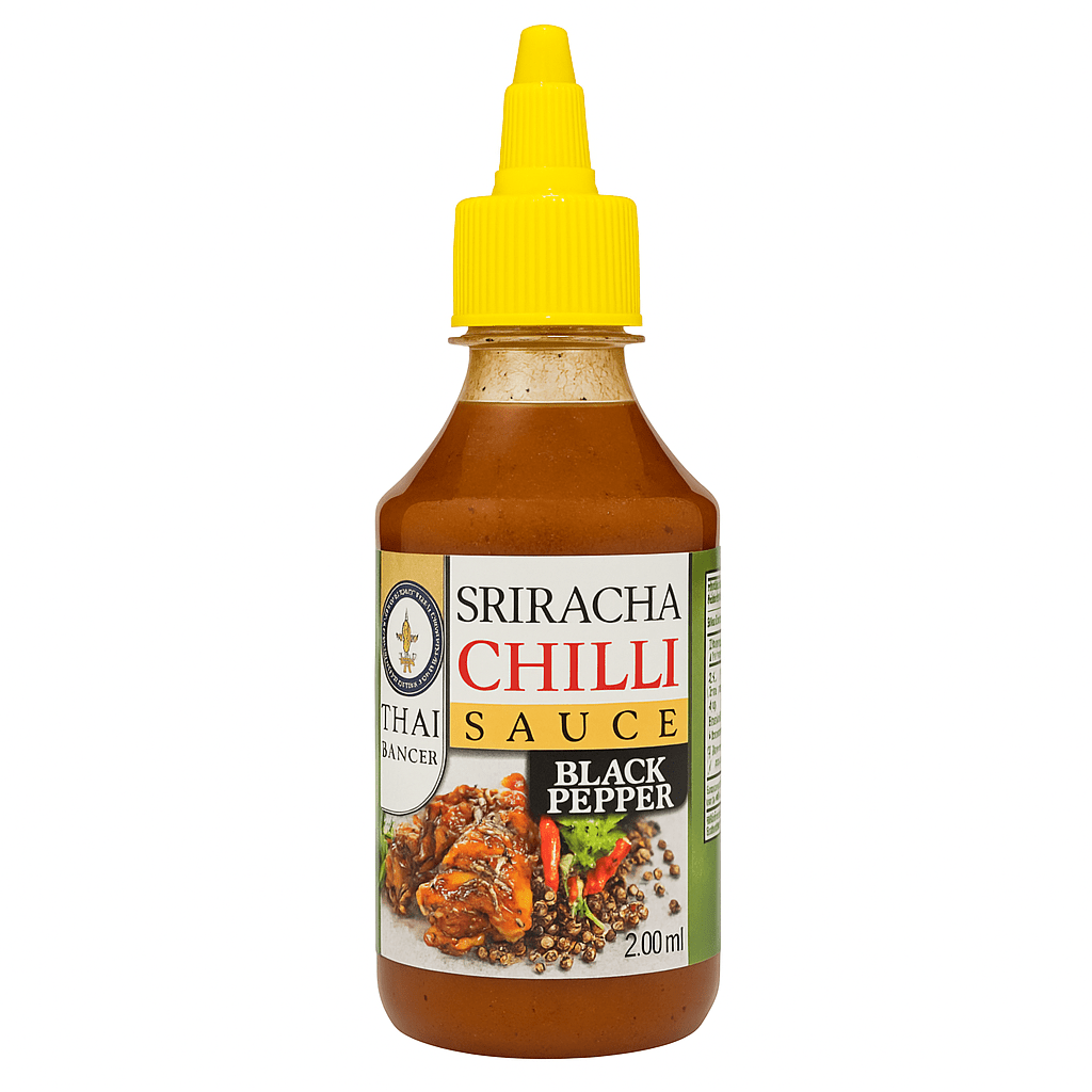 Thai Dancer Sriracha Chilli Sauce BLACK PEPPER 200ml___